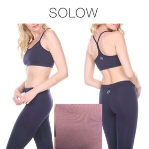 Solow Purple Racerback Sports Bra